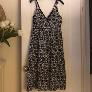J Crew fully lined lace sundress, scallop hem.